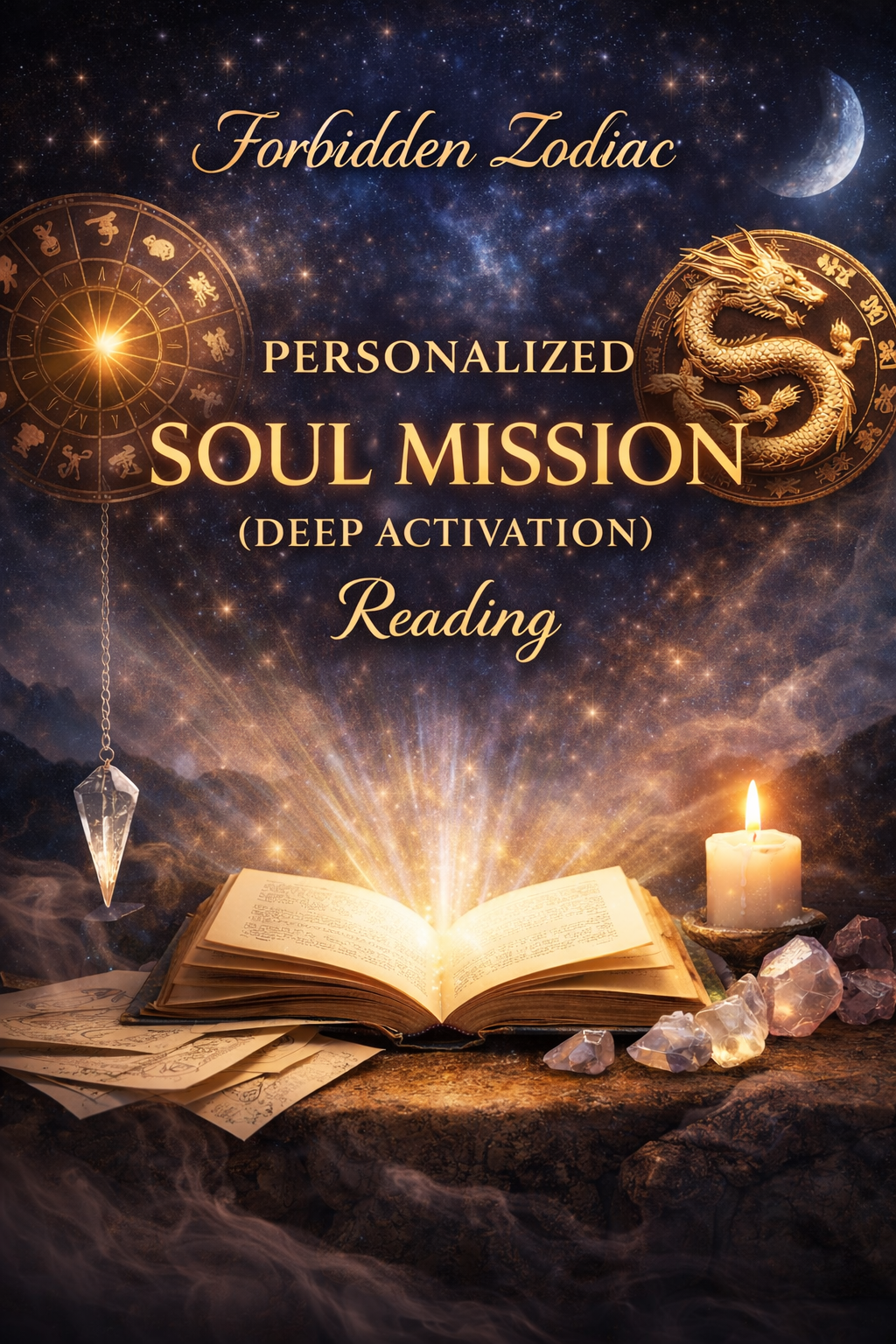 Forbidden Zodiac Personalized Soul Mission (Deep Activation) Reading